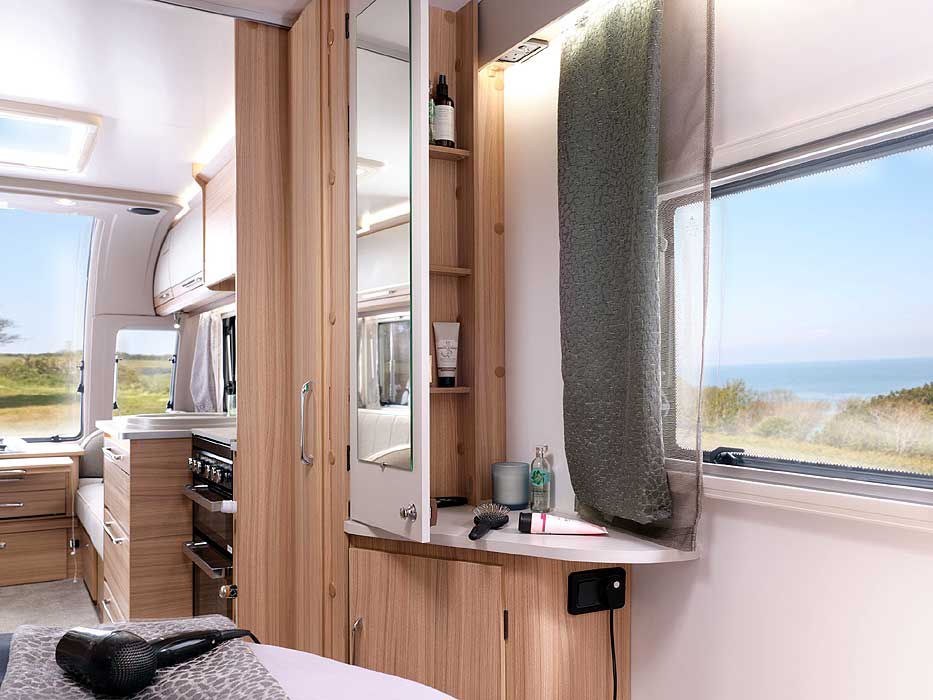 Fold-Out Mirror with Storage